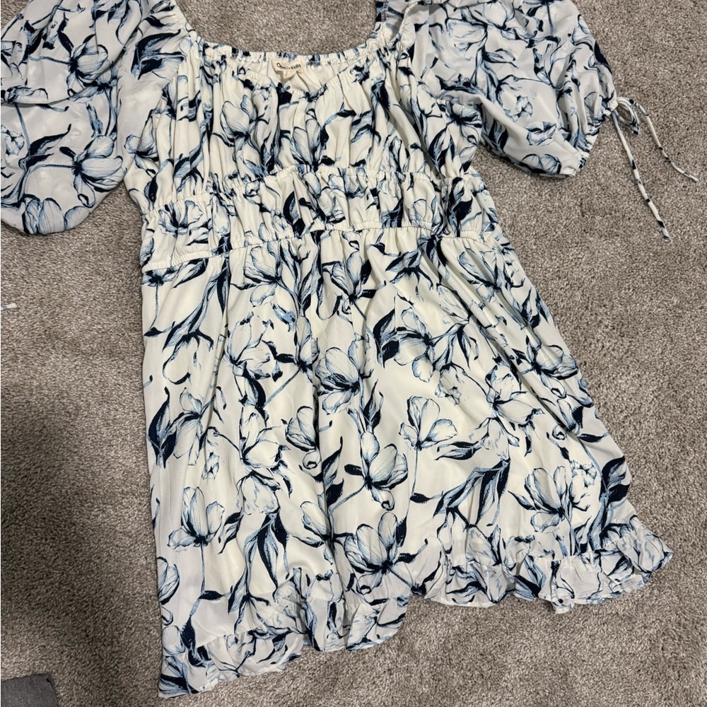 Chic Floral Puff Sleeve Blouse